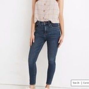 Madewell Curvy High-Rise Skinny Jeans, Wendover Wash Tencel -- SOLD OUT ONLINE!!